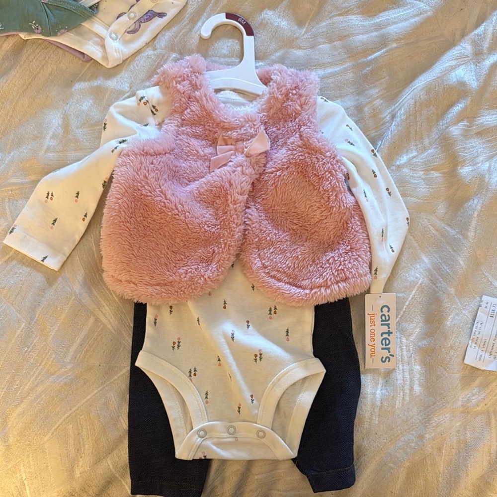 Carter's Baby Outfit with Pink Vest